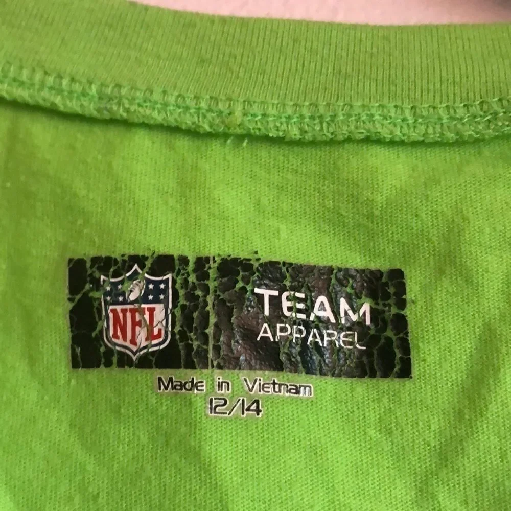JUSTICE tee shirt with Seahawks logo